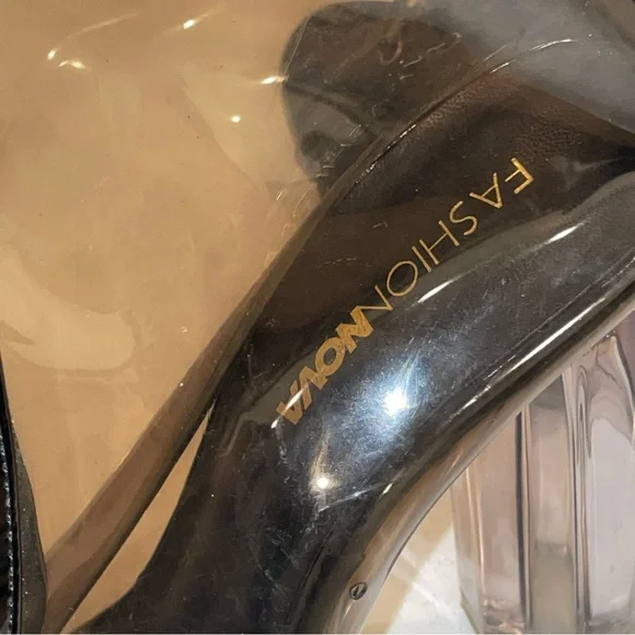 Fashion Nova Black Heeled Boots - Picture 7 of 8